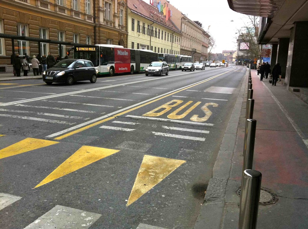 Ljubljana Bus Lane 2011 Ljubljana Bus Lane 2011
