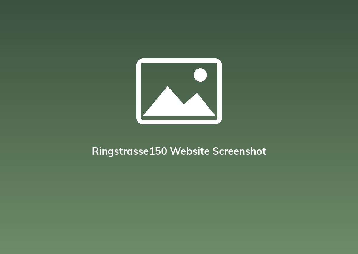 Ringstrasse150 Website Screenshot