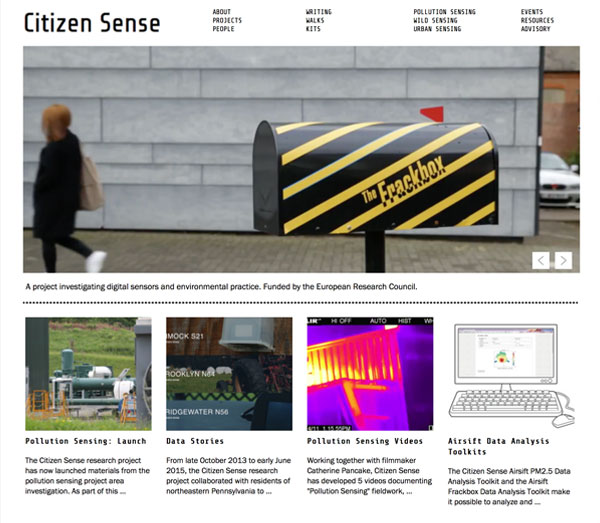 Screenshot: Citizen Sense