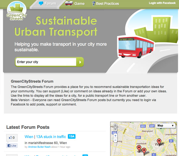 Screenshot: GreenCityStreets forum