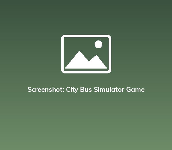Screenshot: City Bus Simulator Game 