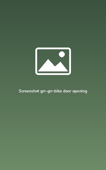 Grr-Grr-Bike opening door hazard. Screenshot grr-grr-bike door opening